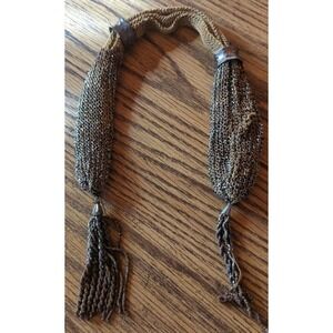 Antique Miser Purse Handmade, Beaded, Cotton Crochet & Silver Steel